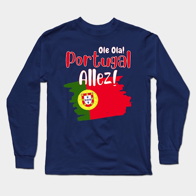 Portugal Qatar World Cup 2022 Long Sleeve T-Shirt by Ashley-Bee